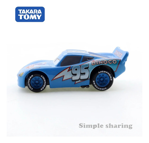 Tomica Rayo Mcqueen C02 Cars Pixar Auto De Metal Takara Tomy Azul
