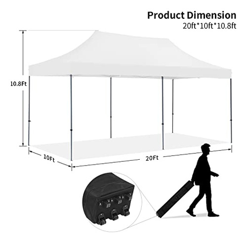 Doit 10 Pies X 20 Pies Pop-up Gazebo De La Carpa Con Dosel P