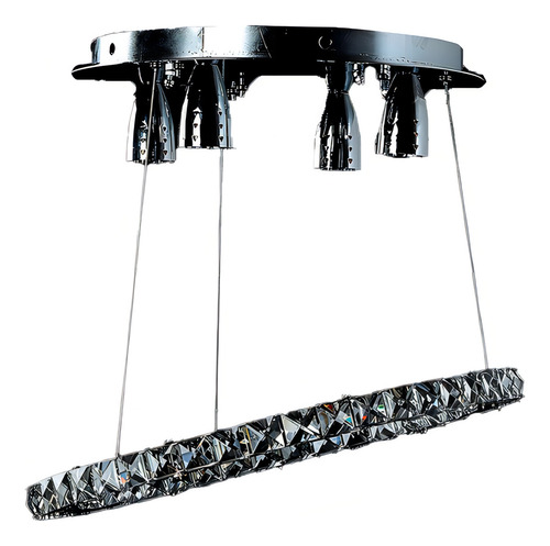 Candil Colgante Gamalux Universe Saturno Cristal De 4 Luces