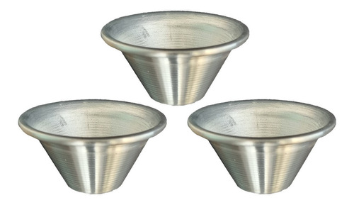 Molde Flan Flancitos Cazuela Aluminio Individual Pack ×6