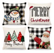 Comprar Fundas Para Cojines De Sala Navideñas Decorativos 45 X 45 Cm
