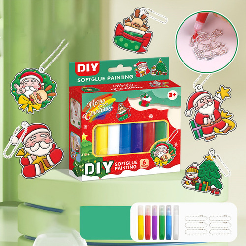 Set De Pintura De Resina Con Cristal Navideño K Doodl 2002 P