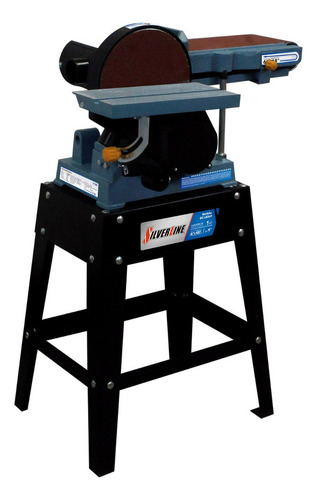 Lijadora De Banda Disco Profesional Madera Silverline Color Gris