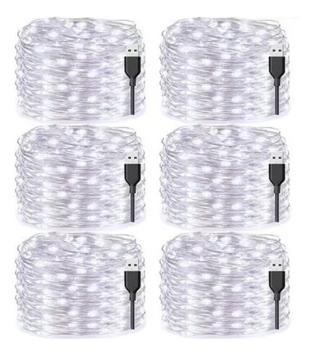 6 Paquetes De Luces Decorativas 20 M Luces Navideñas Led Neu