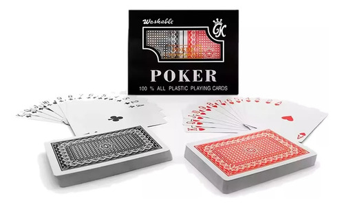 Naipe Ingles Cartas Inglesa Baraja Ingles Plastificado Poker Multicolor Baraja Inglés