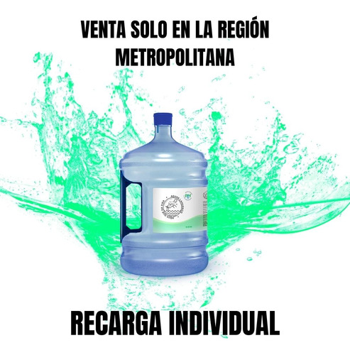 Recarga 10 Litros Agua Alcalina