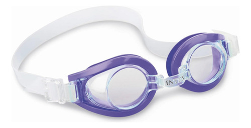 Gafas de natación de buceo para niños, color morado Intex