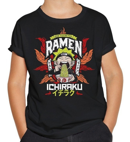 Remera Naruto Diseños Anime Niño Algodón