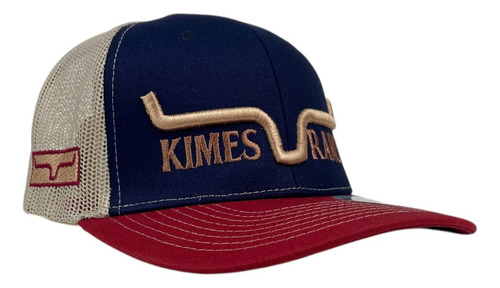 Gorra Vaquera Kimes Ranch Trucker Malla Marino/beige/tinto Gabardina Unitalla Ajustable