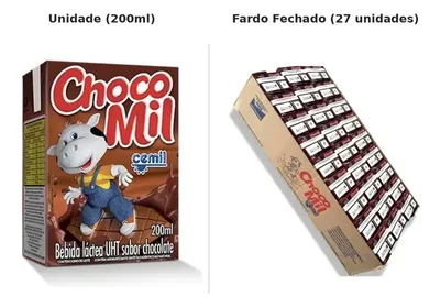 Fardo 27uni Chocomil Achocolatado Cemil 200ml Bebida Láctea