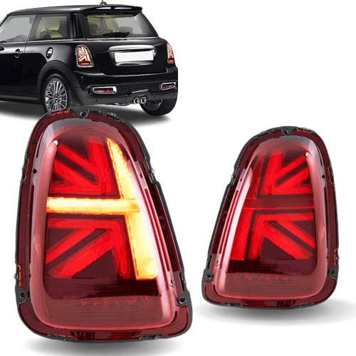 Par Lanterna Union Jack Mini Cooper R56 57 58 59 2007 A 2013
