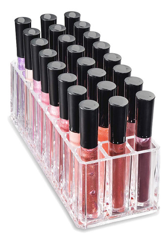 Soporte Para Lápiz Labial De 24 Ranuras, Organizador De