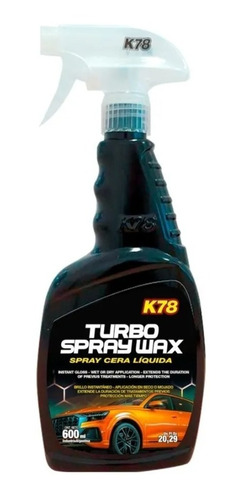 K78 Turbo Spray Wax Cera Rapida Brillo Final Con Gatillo