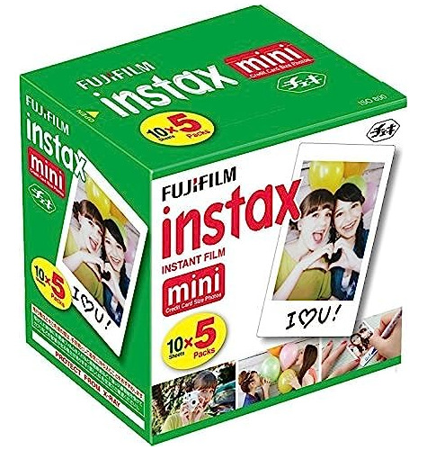 Fujifilm Instax Mini Película 10 Hojas X 5 (total 50)