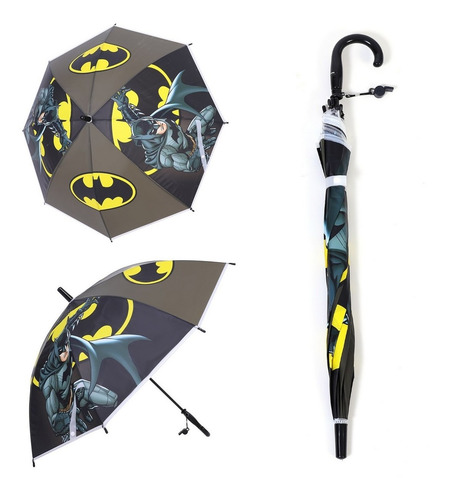 Imagen 3 de 6 de Paraguas Infantil Batman Modelo Dc Original Ar1 4971 Ellobo