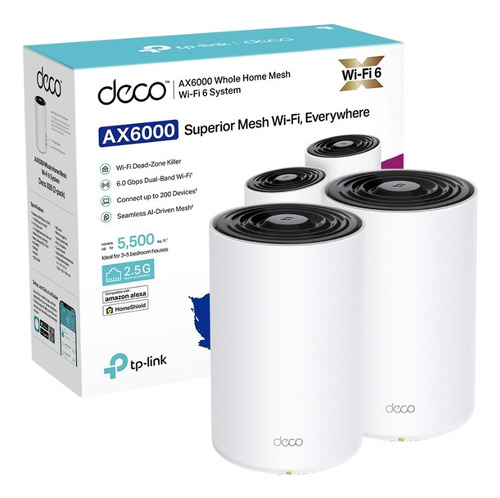 Access Point Tp-link Deco X80 Interior Ax6000 2.5g (pack 2)