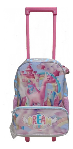 Mochila Carro Lesedife Jardin Escolar 16'' Niña Style 3d 