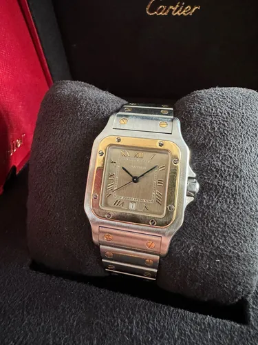 Cartier santos galbee acero y oro hotsell