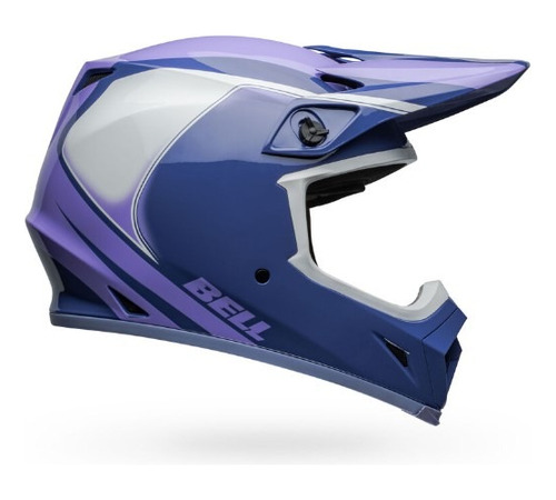 Casco Motocross Bell Dart Purpura Mx-9 Mips