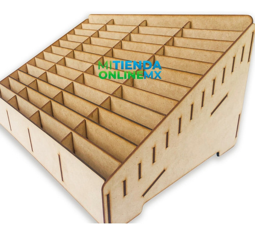 Imagen 6 de 8 de Caja Organizador Exhibidor Mdf Para 48 Telefono Celular