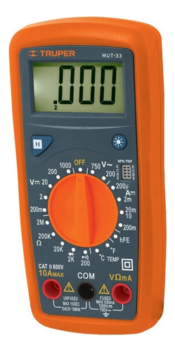 Multímetro Digital Prof. 500 V Truper 10401