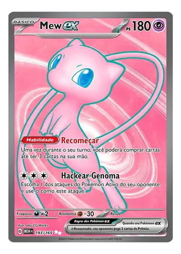 Carta Pokémon Mew Ex Clássico - Coleção Celebrações 25 Anos - Alfabay -  Cubo Mágico - Quebra Cabeças - A loja de Profissionais e Colecionadores!