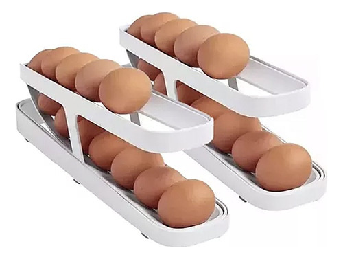 Pack 2  Organizador De Huevos Rodantes 