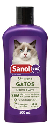 Shampoo Para Gatos Sanol 500ml