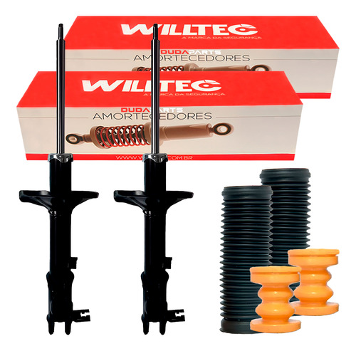 Par Amortecedor Kit Traseiro Dir Esq Jac J3 2011/.. Willtec