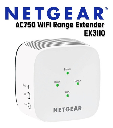 Netgear Ac750 Wifi Range Extender Doble Banda Modelo Ex3110