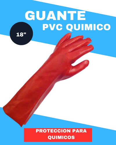 Guante Pvc Antiacido Quimico 18 