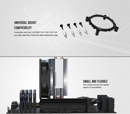 Imagen 6 de 8 de Cooler Cpu Id-cooling Se-902-sd V2 Intel 115x 1200 1700 Amd
