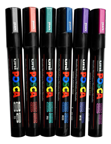 Posca Pc-5m Unidad ( Colores Metalizado ) 