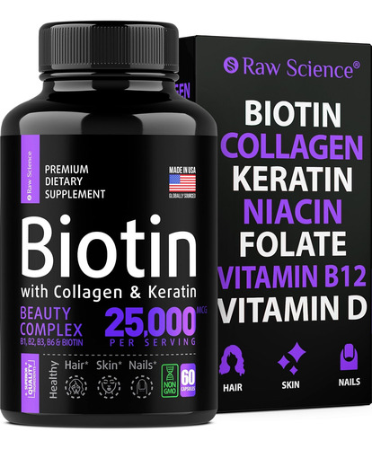 Biotin Crecimiento Del Cabello Vitaminas La Piel Y Las Uñas