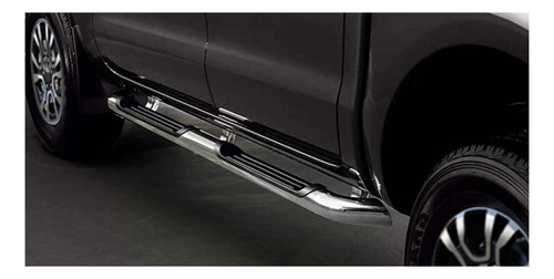 Imagen 2 de 6 de Kit De Estribos Tubulares Cromados Ford