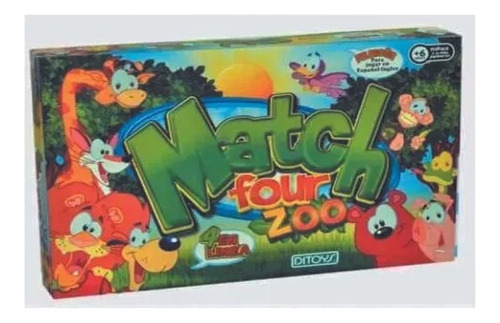 Juego Match Four Zoo 4 En Linea Bilingue De Ditoys