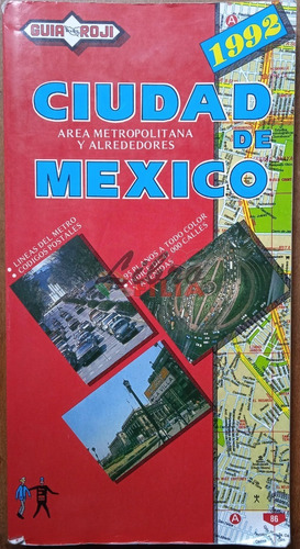 Guía Roji Ciudad De México (1992) Tamaño Súper 39x21 Cm.