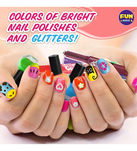 Kit De Esmalte De Uñas Divertido Para Niñas De 7 A 12 Año