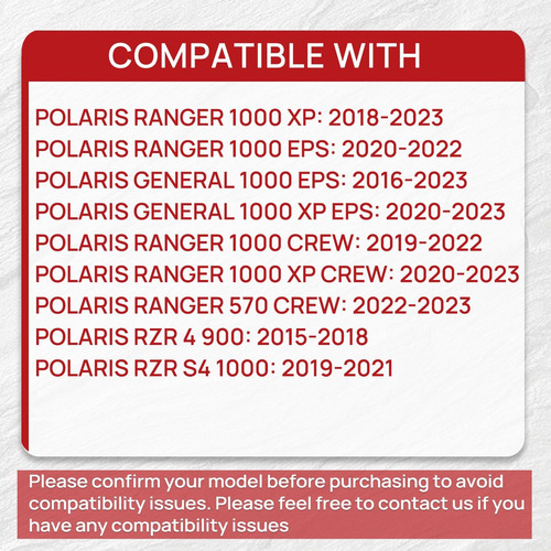 Potillas De Freno Mejoradas Compatibles Con Polaris Ranger 4