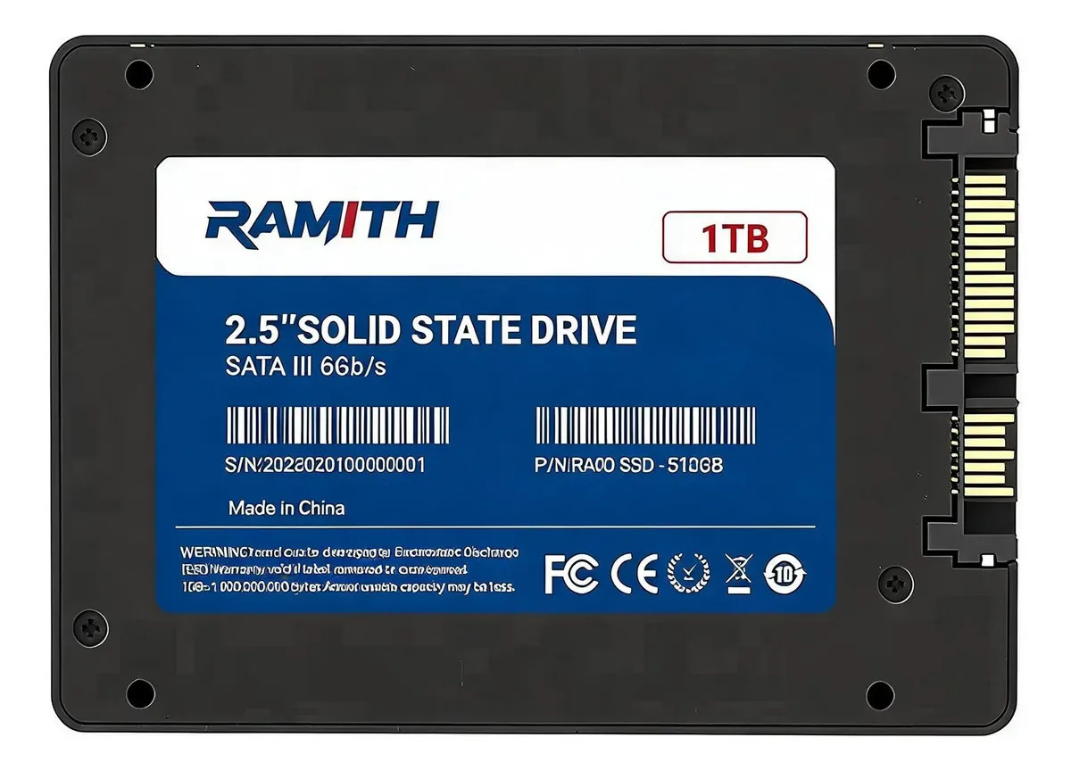 Ssd 1tb 2.5 Sata 3 550mb/s 1tb Sata Iii Cor Preto