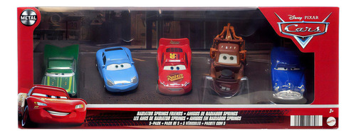 Cars X5 Autos 1:55 Metal Amigos De Radiador Springs Premium Color Multicolor Personaje Doc Hudson - Sally - Rayo - Matte - Ramon