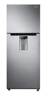 Refrigerador inverter no frost Samsung Top Mount RT35A571J refined inox con freezer 368L 127V