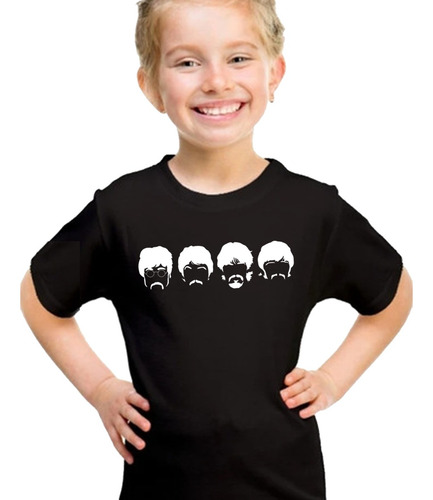Remera The Beatles Rock Algodón Premium Unisex Y Niños