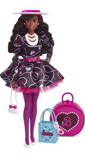 Barbie Retro Muñeca Edición 80 Estilo Sofisticado Cabello