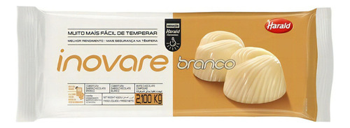 Cobertura Sabor Chocolate Branco Barra 2,1 Kg Inovare Harald