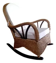 Comprar Silla Mecedora En Mimbre Natural - Mecedora En Fibra Natural