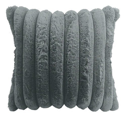 Set 4 Cojines Decorativos 45 Cm Relleno Cierre Sala Cama Gris Oxford Diferentes Diseños
