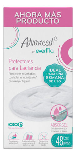 Protectores Para Lactancia Evenflo 48 Piezas