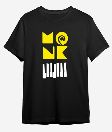 Remera Thelonious Monk Jazz Piano 3