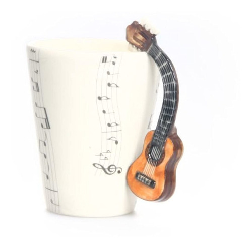 Taza De Cerámica Guitarra Acústica